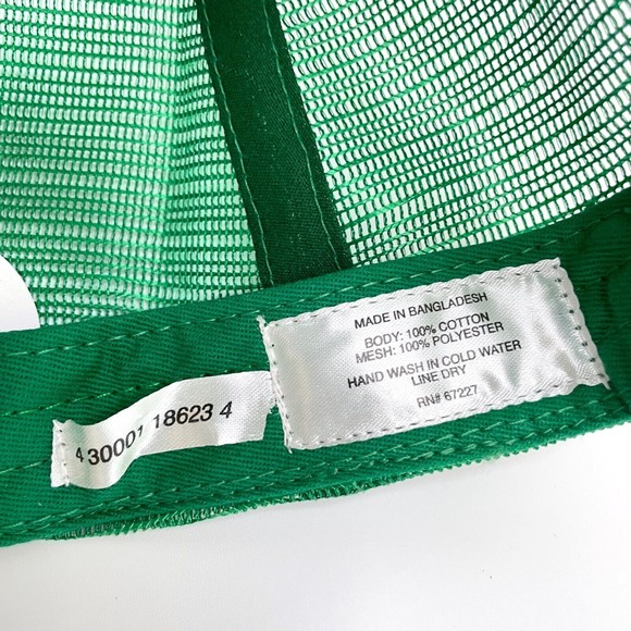 Ugly Christmas Sweater Trucker Hat Baseball Cap Green and Red OS Unisex NWOT - Picture 8 of 8